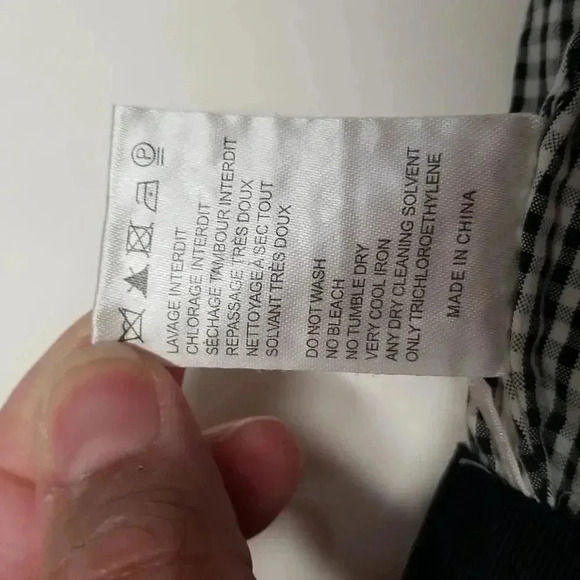 {Carven} Floral Lace Gingham Skirt - Size 10 - Picture 14 of 16